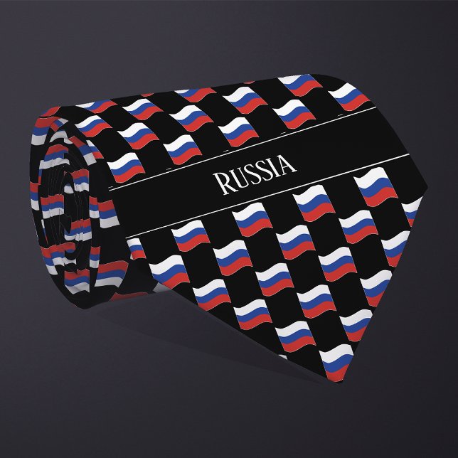 Corbata Patrón de bandera de Rusia ondulada (Subido por el creador)