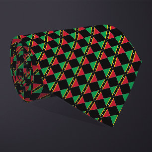 Corbata Patrón de bandera de Saint Kitts y Nevis controlad