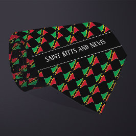 Corbata Patrón de bandera de San Cristóbal y Nieves ondula