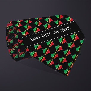 Corbata Patrón de bandera de San Cristóbal y Nieves ondula