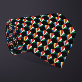 Corbata Patrón de bandera de Seychelles controlado