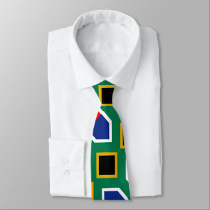 Corbata Patrón de bandera de Sudáfrica