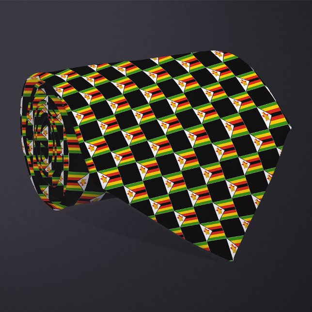 Corbata Patrón de bandera de Zimbabue controlado (Subido por el creador)