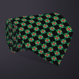 Corbata Patrón de bandera dominica controlada