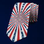 Corbata Patrón De Bandera Estadounidense De Estrellas Y Ra<br><div class="desc">Estrellas Y Rayas Patrón De Bandera Estadounidense Nata De Cuello. Moderno blanco rojo y azul patriótico moderno corbata de la bandera de los estados unidos para los hombres. Perfecto para el Día de la Independencia / 4 de julio.</div>
