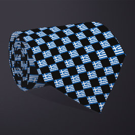 Corbata Patrón de bandera griega a cuadros