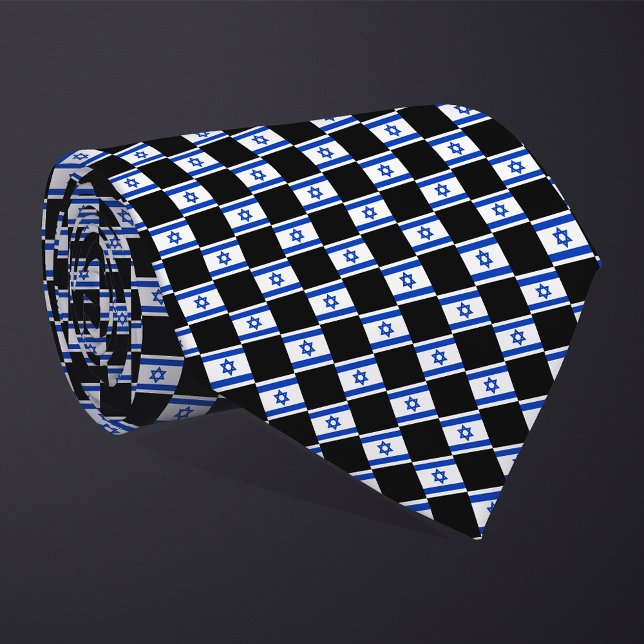 Corbata Patrón de bandera israelí controlado (Subido por el creador)