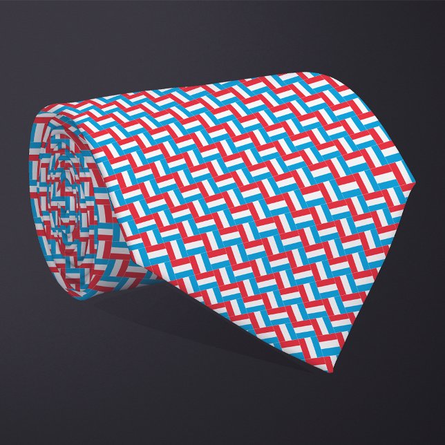 Corbata Patrón de bandera luxemburguesa (Subido por el creador)