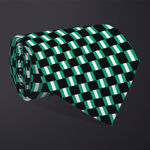 Corbata Patrón de bandera nigeriana controlado