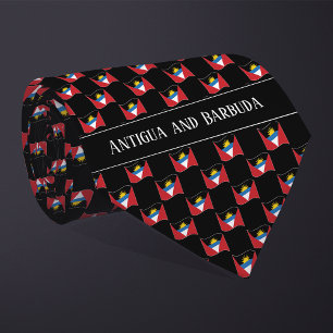 Corbata Patrón de bandera ondulada de Antigua y Barbuda