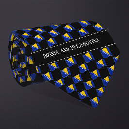 Corbata Patrón de bandera ondulada de Bosnia y Herzegovina