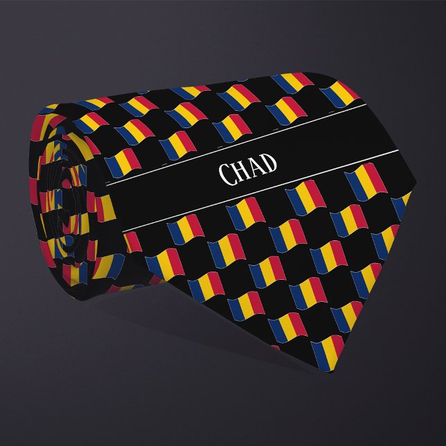 Corbata Patrón de bandera ondulada de Chad (Subido por el creador)