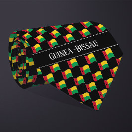 Corbata Patrón de bandera ondulada de Guinea-Bissau