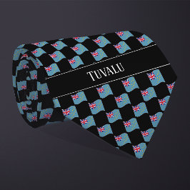 Corbata Patrón de bandera ondulada de Tuvalu 
