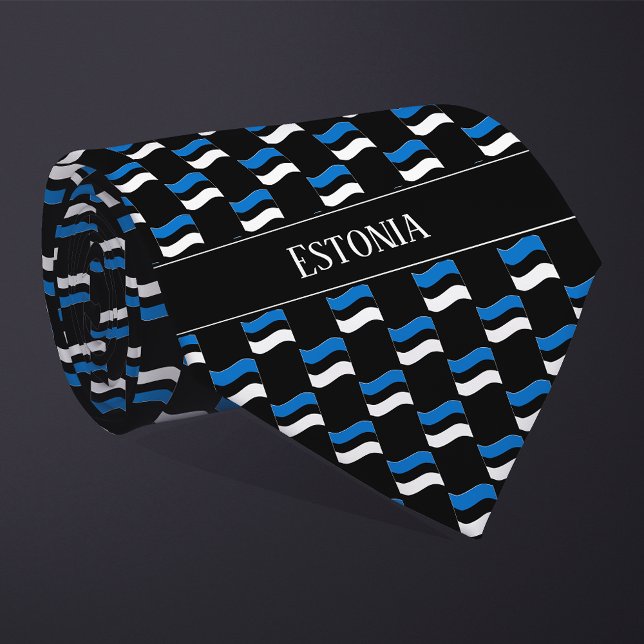 Corbata Patrón de bandera ondulado de Estonia (Subido por el creador)