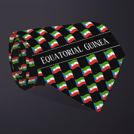 Corbata Patrón de bandera ondulado de Guinea Ecuatorial
