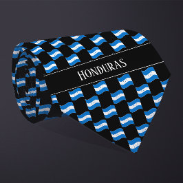 Corbata Patrón de bandera ondulado de Honduras