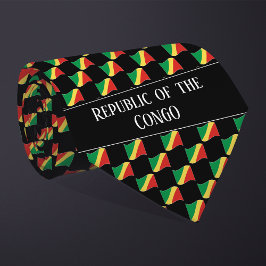 Corbata Patrón de bandera ondulado de la República del Con