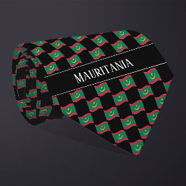 Corbata Patrón de bandera ondulado de Mauritania