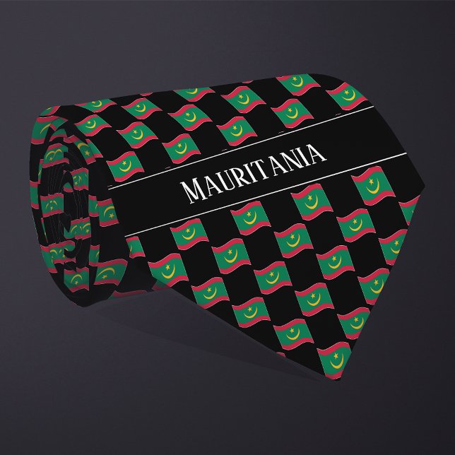 Corbata Patrón de bandera ondulado de Mauritania (Subido por el creador)