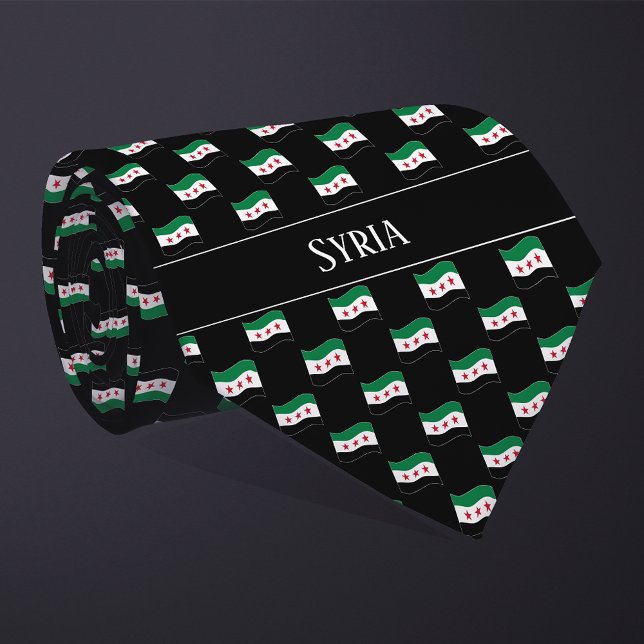 Corbata Patrón de bandera Siria ondulada  (Subido por el creador)