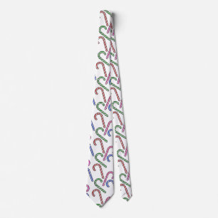 Corbata Patrón de bastón de purpurina