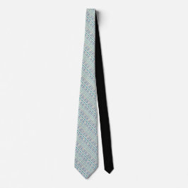 Corbata Patrón de Boho Azul