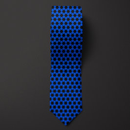 Corbata Patrón de bola de fútbol azul cobalto