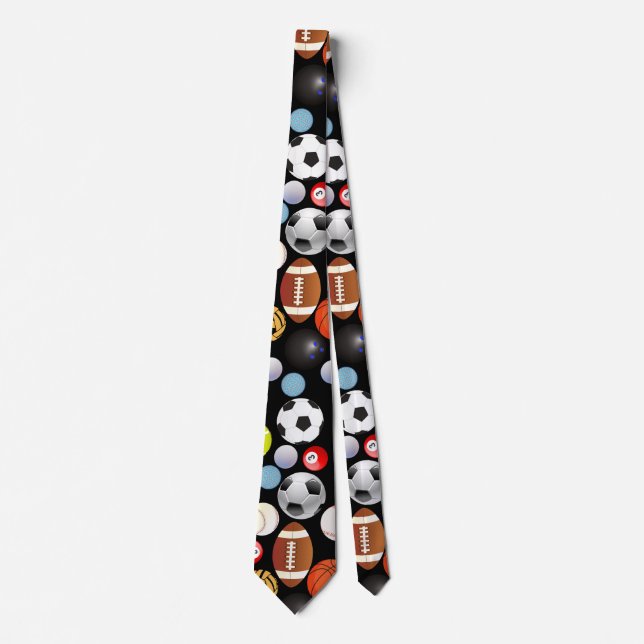 Corbata Patrón de bolas deportivas (Anverso)
