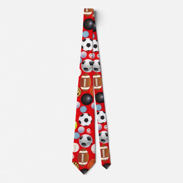 Corbata Patrón de bolas deportivas B.Red BG (Anverso)
