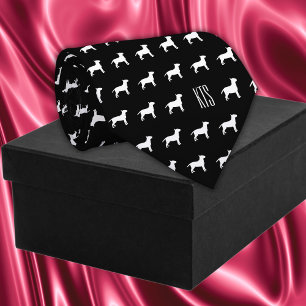 Corbata Patrón de Bulldoges de pozo Monogramado Veterinari