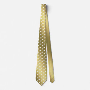 Corbata Patrón de caballos de carrera  Oro gráfico