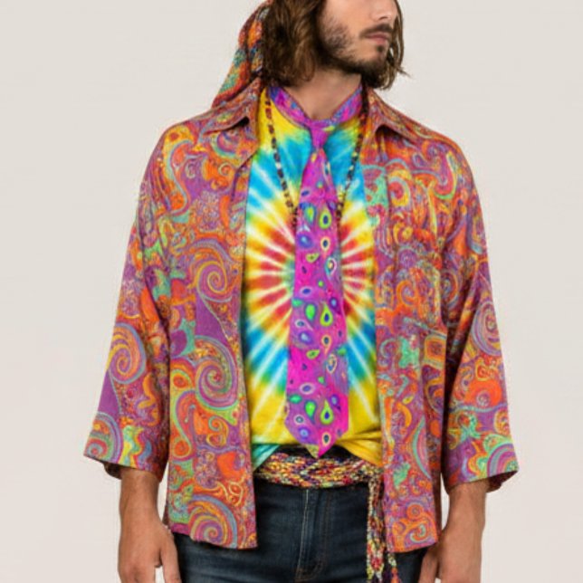 Corbata patrón de cachemira rosa púrpura (Subido por el creador)