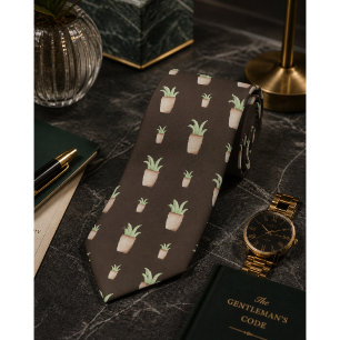 Corbata Patrón de Cactus salvaje