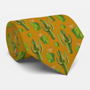 Corbata Patrón de Cactus salvaje