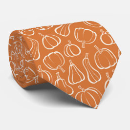 Corbata Patrón de calabaza naranja Otoño Halloween Fiesta