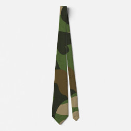 Corbata Patrón de camo militar retro