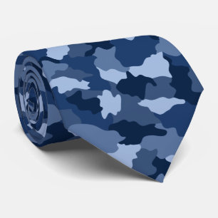Corbata Patrón de camuflaje azul militar