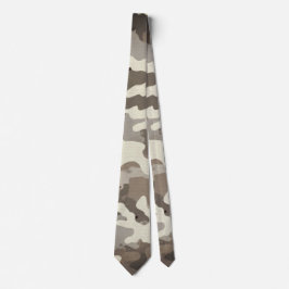 Corbata Patrón de Camuflaje Militar de Invierno