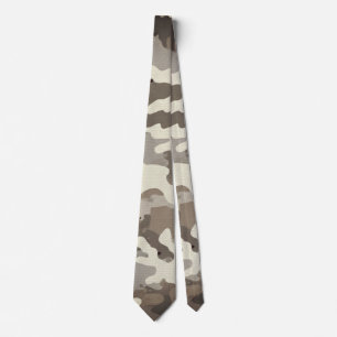 Corbata Patrón de Camuflaje Militar de Invierno