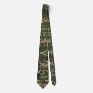 Corbata Patrón de camuflaje militar de píxeles