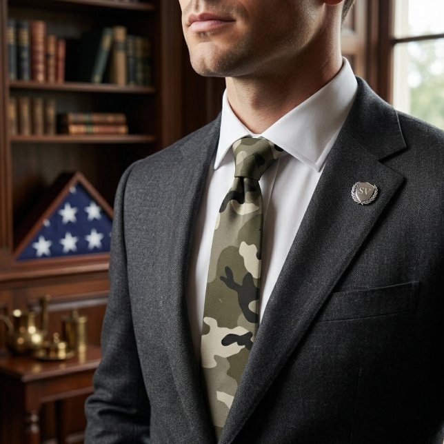 Corbata Patrón de Camuflaje Militar Estratégico (Subido por el creador)