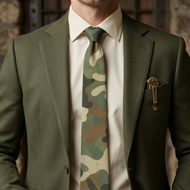 Corbata Patrón de camuflaje militar rústico (Subido por el creador)