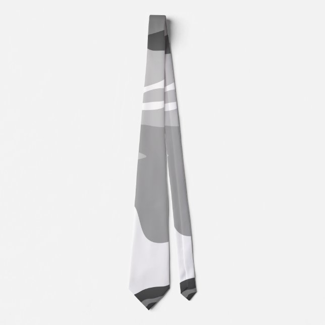 Corbata Patrón de camuflaje militar urbano gris (Anverso)