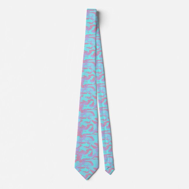 Corbata Patrón de camuflaje pastel genial (Anverso)