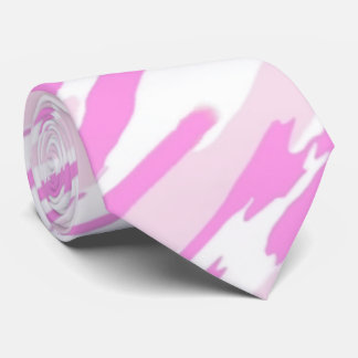 Corbata Patrón de camuflaje rosa y blanco