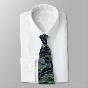 Corbata Patrón de camuflaje verde tigerstripe