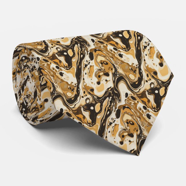 Corbata Patrón de caparazón de tortuga lindo  (Enrollado)