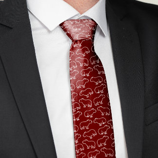 Corbata Patrón de capibara