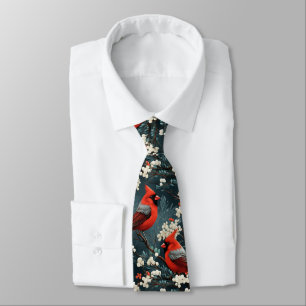 Corbata Patrón de cardenal rojo